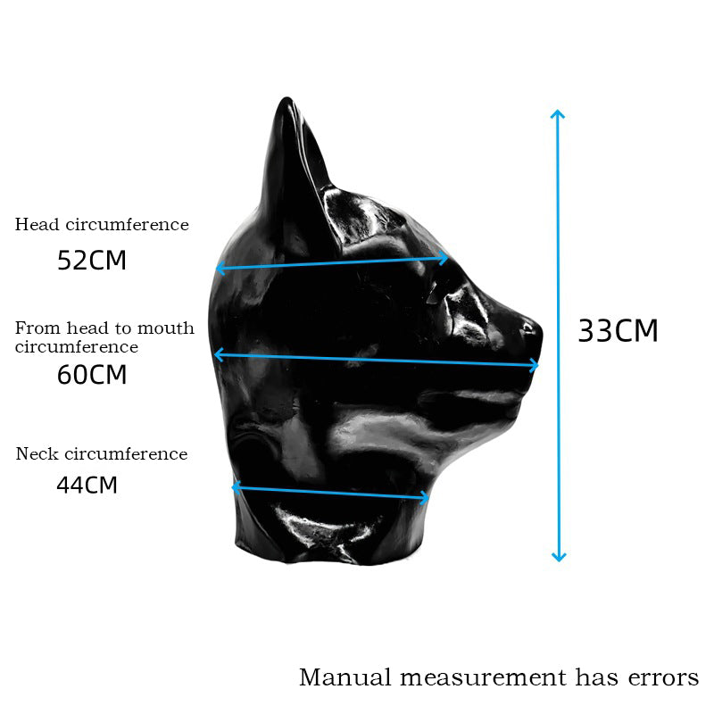 face shield Latex dog headgear