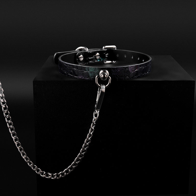 Collar Genuine leather and cowhide collar